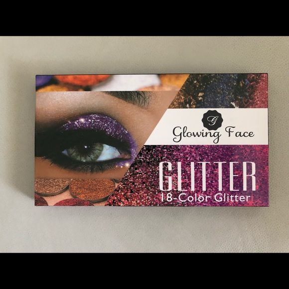 Glowing Face Glitter Eye Shadow 18 Color Glitter New with Box Makeup Kit - Picture 7 of 12
